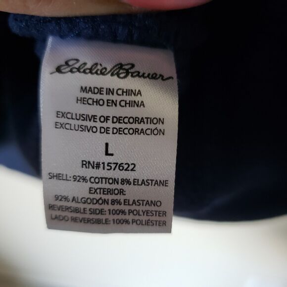 Navy Eddie Bauer Pullover Sweatshirt - Picture 5 of 5